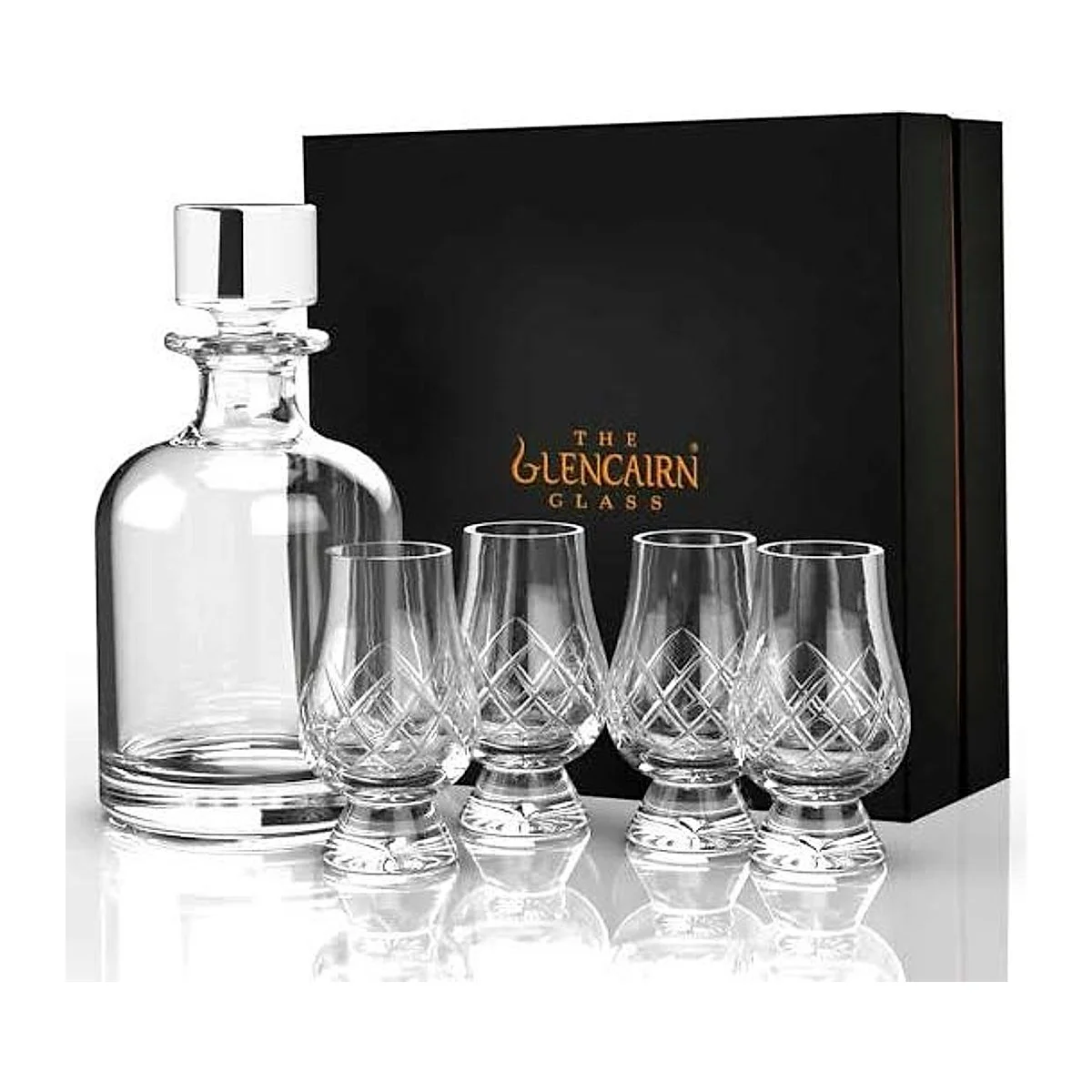 Glencairn Whisky Decanter Gift Set with Cut Glasses