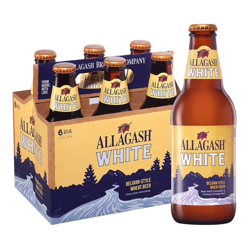 Allagash White Belgian-Style Wheat Beer (6 x 12oz bottles)