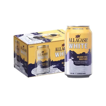 Allagash White Belgian-Style Wheat Beer (6 x 12oz can)