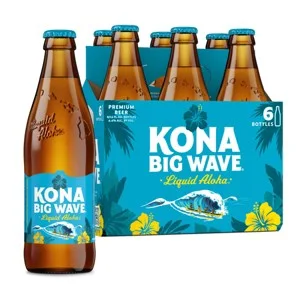 Kona Big Wave Golden Ale (6 x 12oz bottles)
