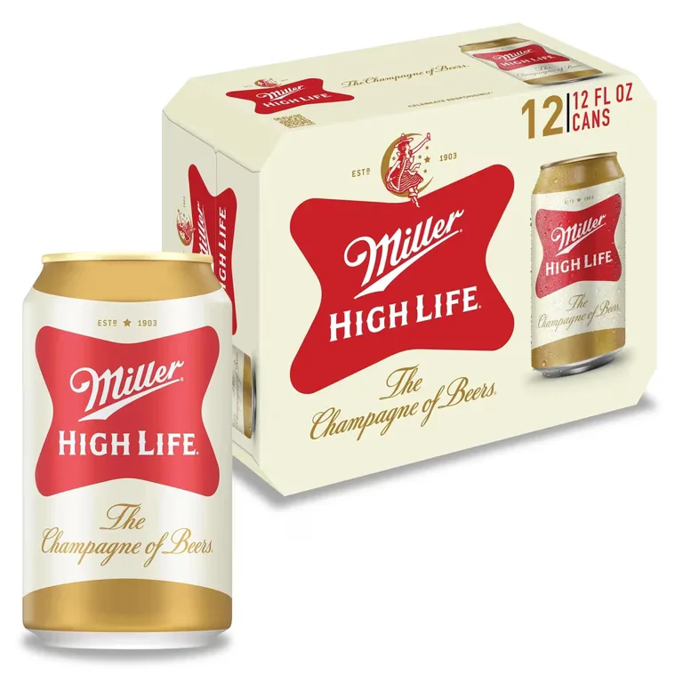Miller High Life American Lager (12 x 12oz cans)