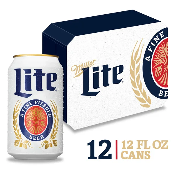 Miller Lite American Light Lager (12 x 12oz cans)