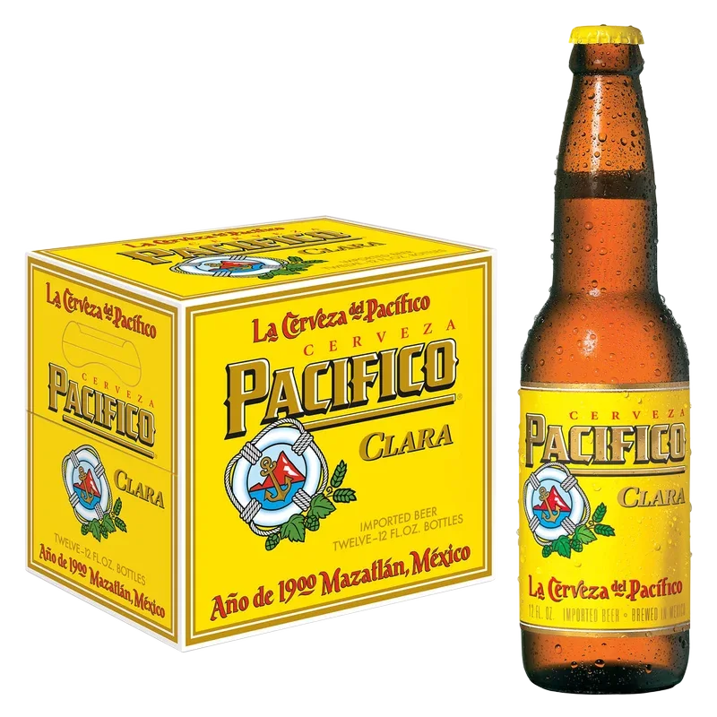 Pacifico Clara Mexican Lager (12 x 12oz bottles)