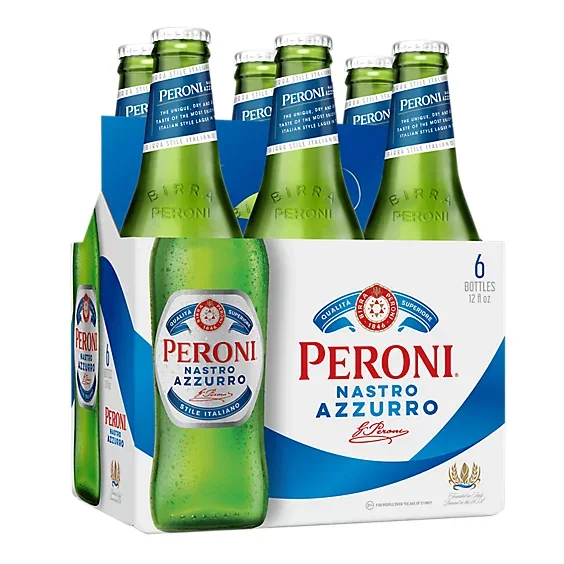 Peroni Nastro Azzurro Italian Lager (6 x 12oz bottles)
