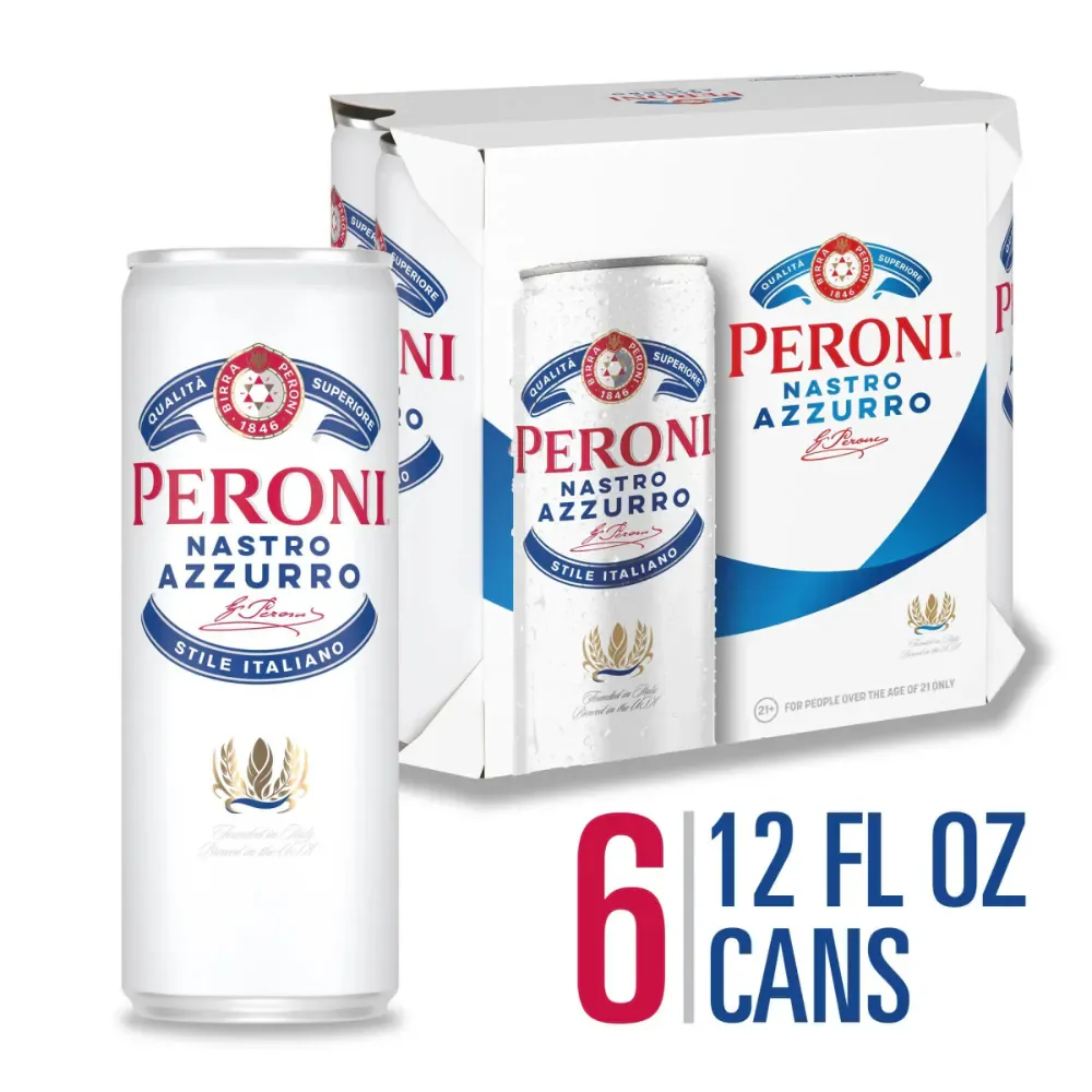 Peroni Nastro Azzurro Italian Lager (6 x 12oz can)