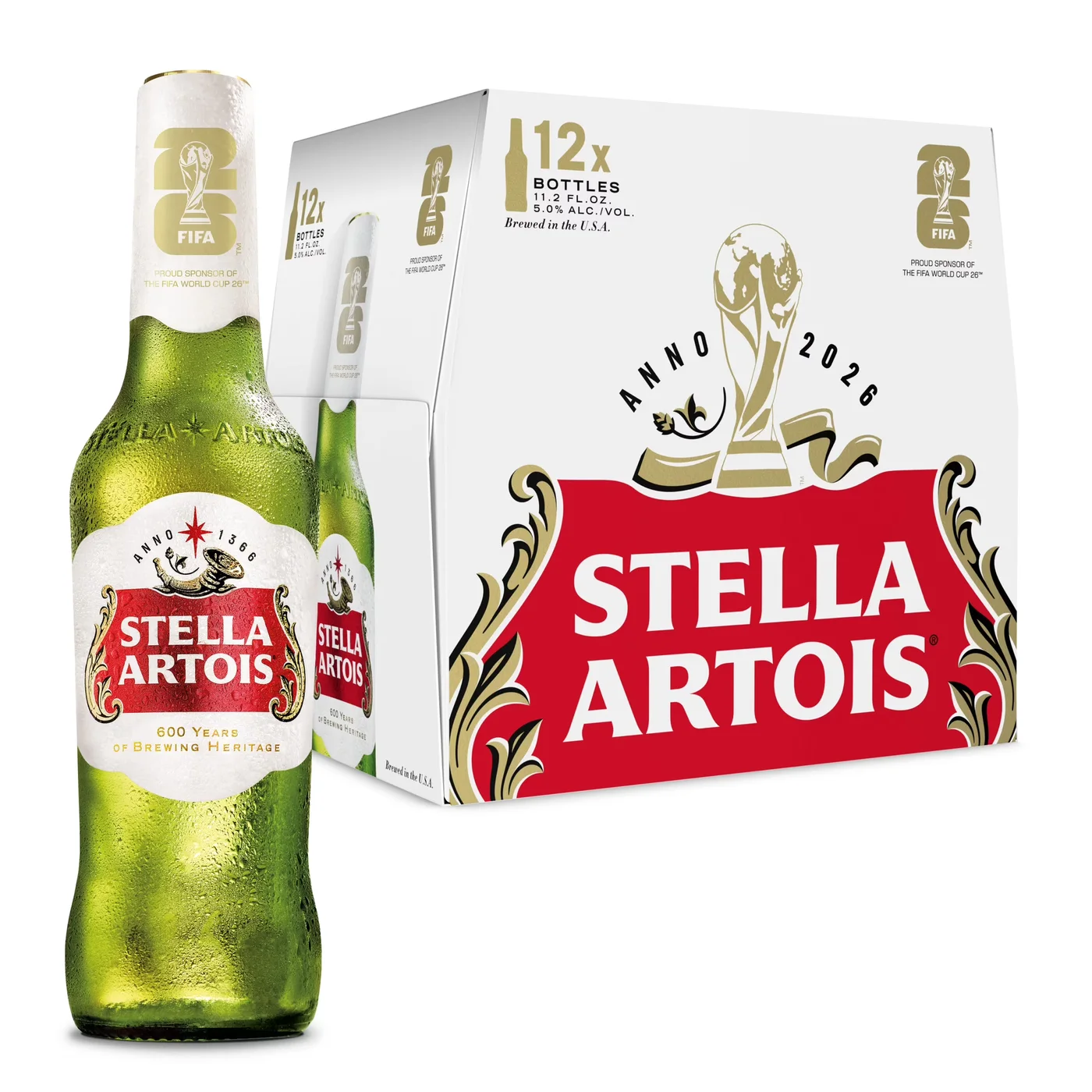 Stella Artois Belgian Lager (12 x 11.2oz bottles)