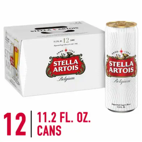 Stella Artois Belgian Lager (12 x 11.2oz can)