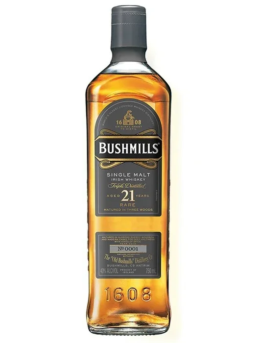 Bushmills 21 Year Old Single Malt Irish Whiskey