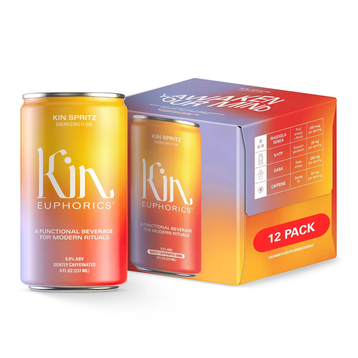 Kin Euphorics Kin Spritz Energizing Flow